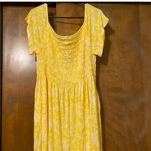 Yellow Lane Bryant swing dress